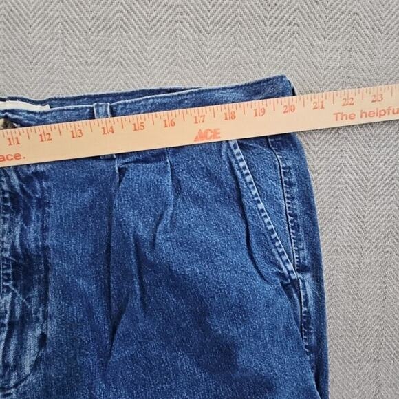 Vintage Roundtree & Yorke Jeans Men's 40x28 Blue Denim Pleated Relaxed Y2K Boho - Picture 2 of 16